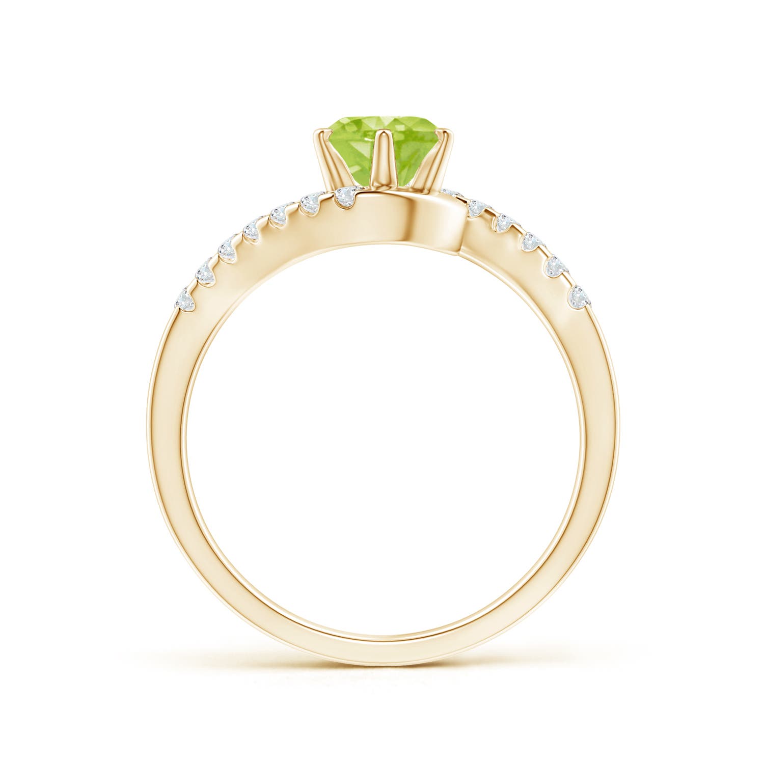 AA - Peridot / 1.15 CT / 14 KT Yellow Gold