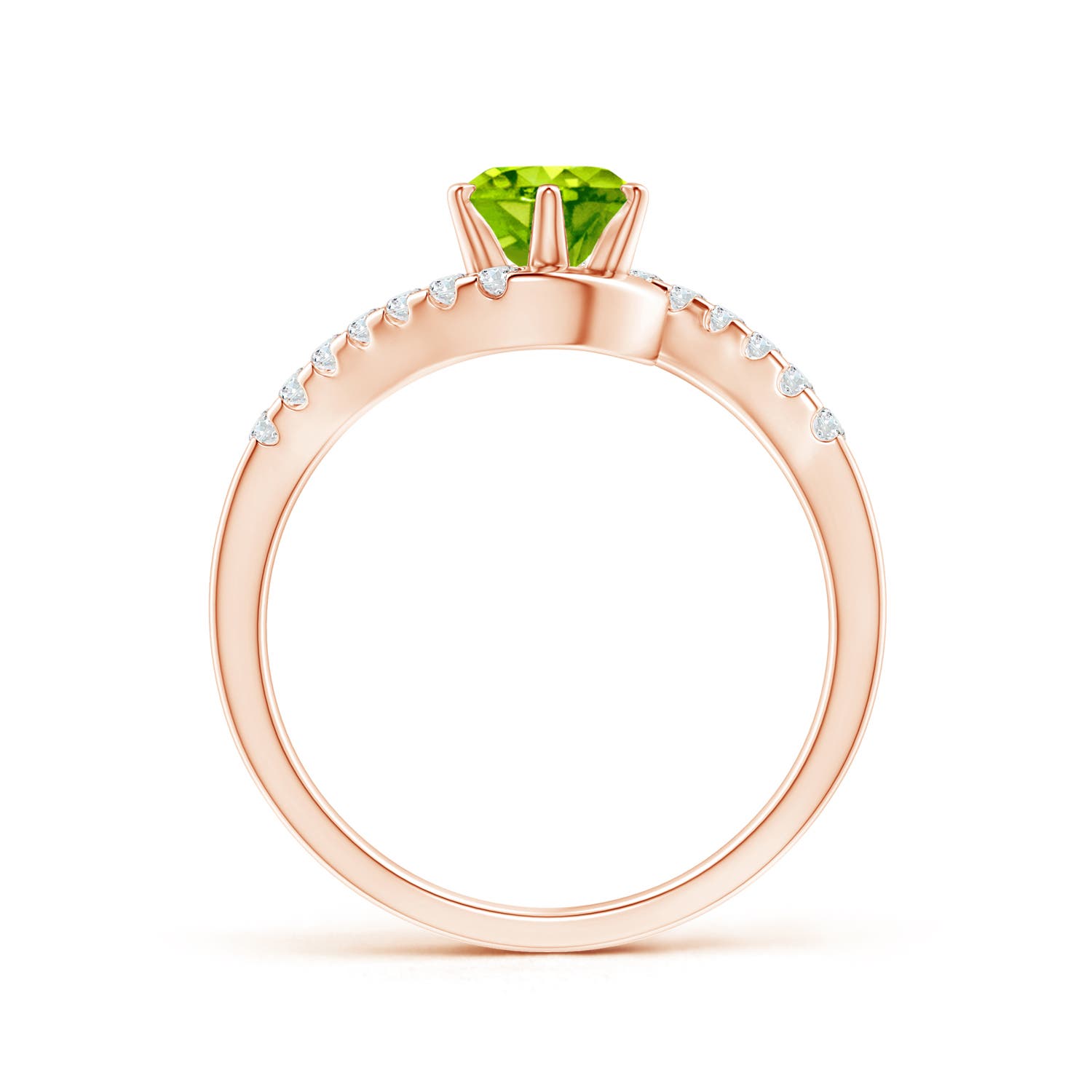 AAA - Peridot / 1.15 CT / 14 KT Rose Gold