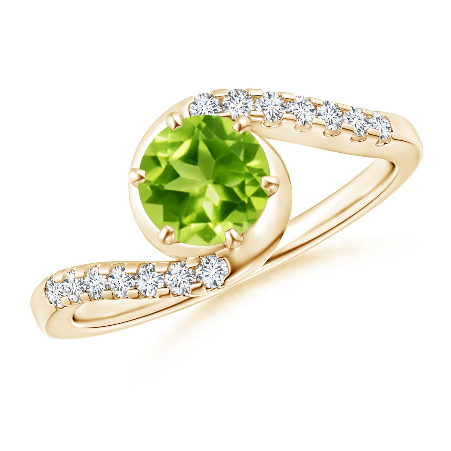 AAA - Peridot / 1.15 CT / 14 KT Yellow Gold