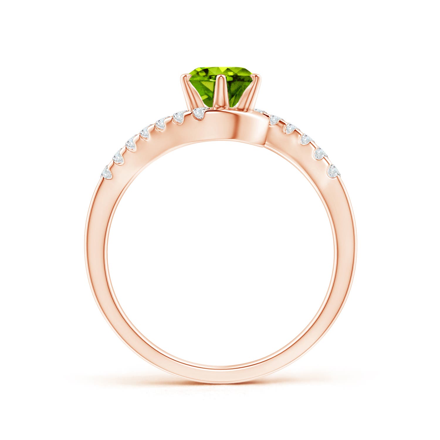 AAAA - Peridot / 1.15 CT / 14 KT Rose Gold