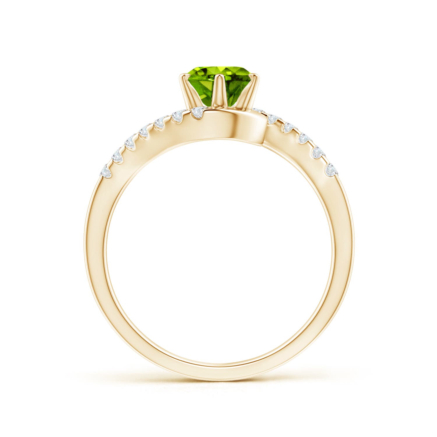 AAAA - Peridot / 1.15 CT / 14 KT Yellow Gold