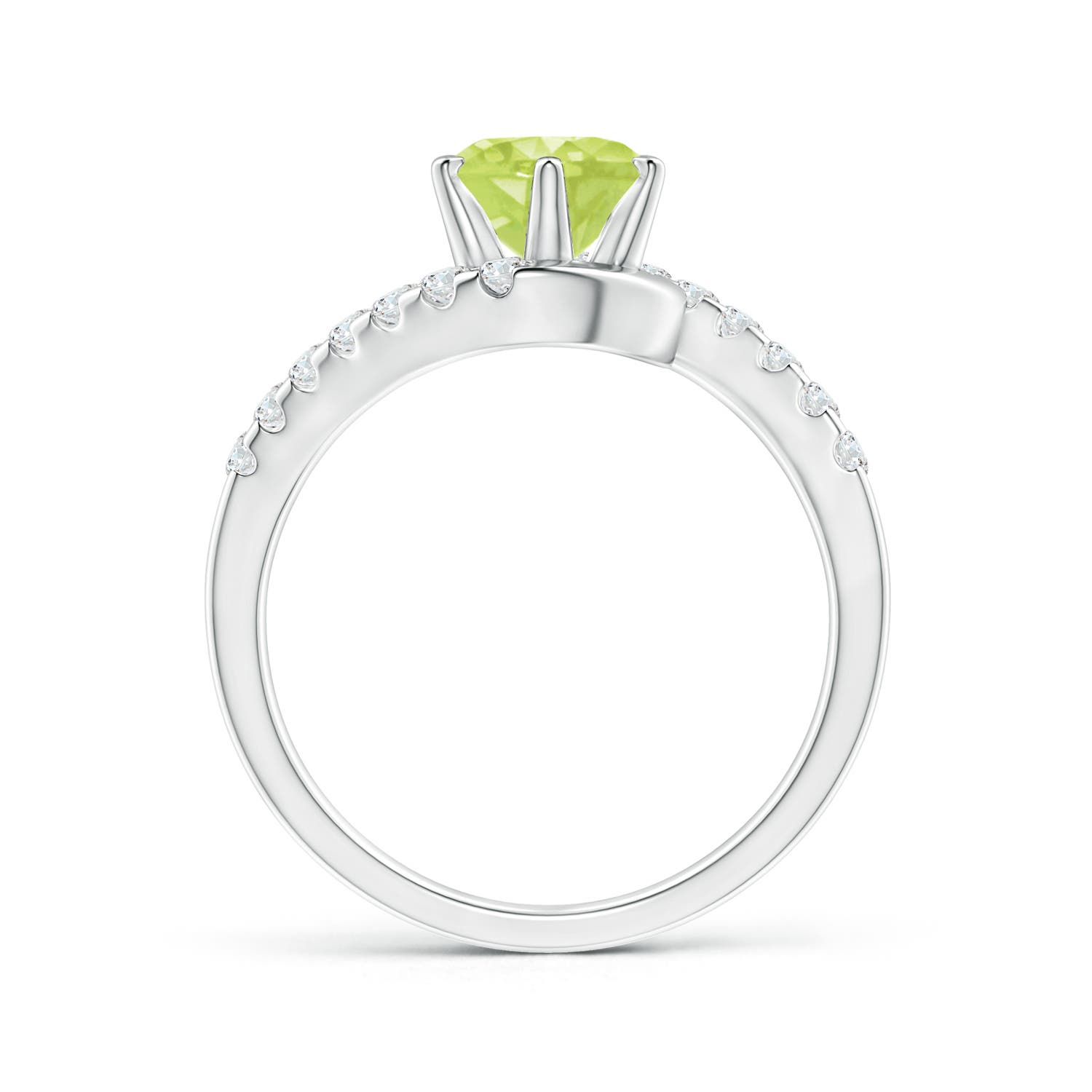 A - Peridot / 1.75 CT / 14 KT White Gold