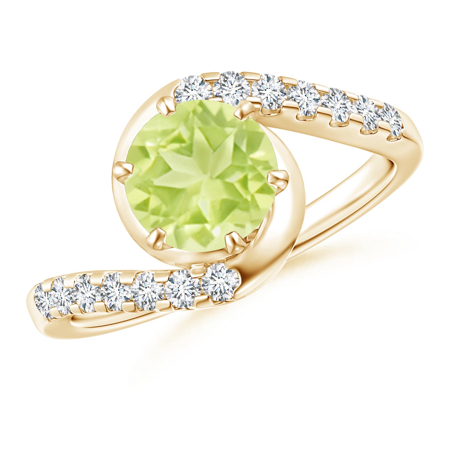 A - Peridot / 1.75 CT / 14 KT Yellow Gold