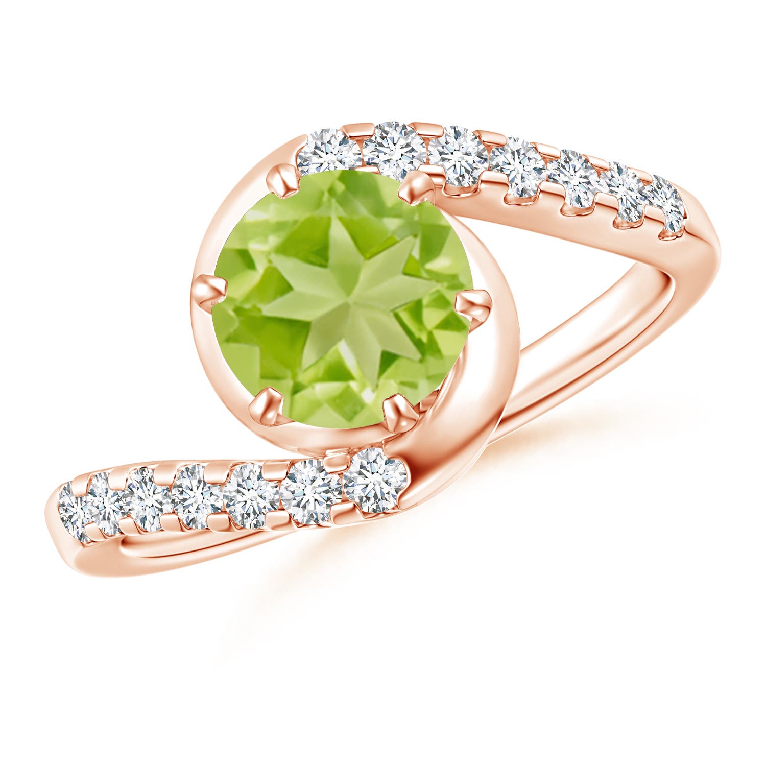 AA - Peridot / 1.75 CT / 14 KT Rose Gold