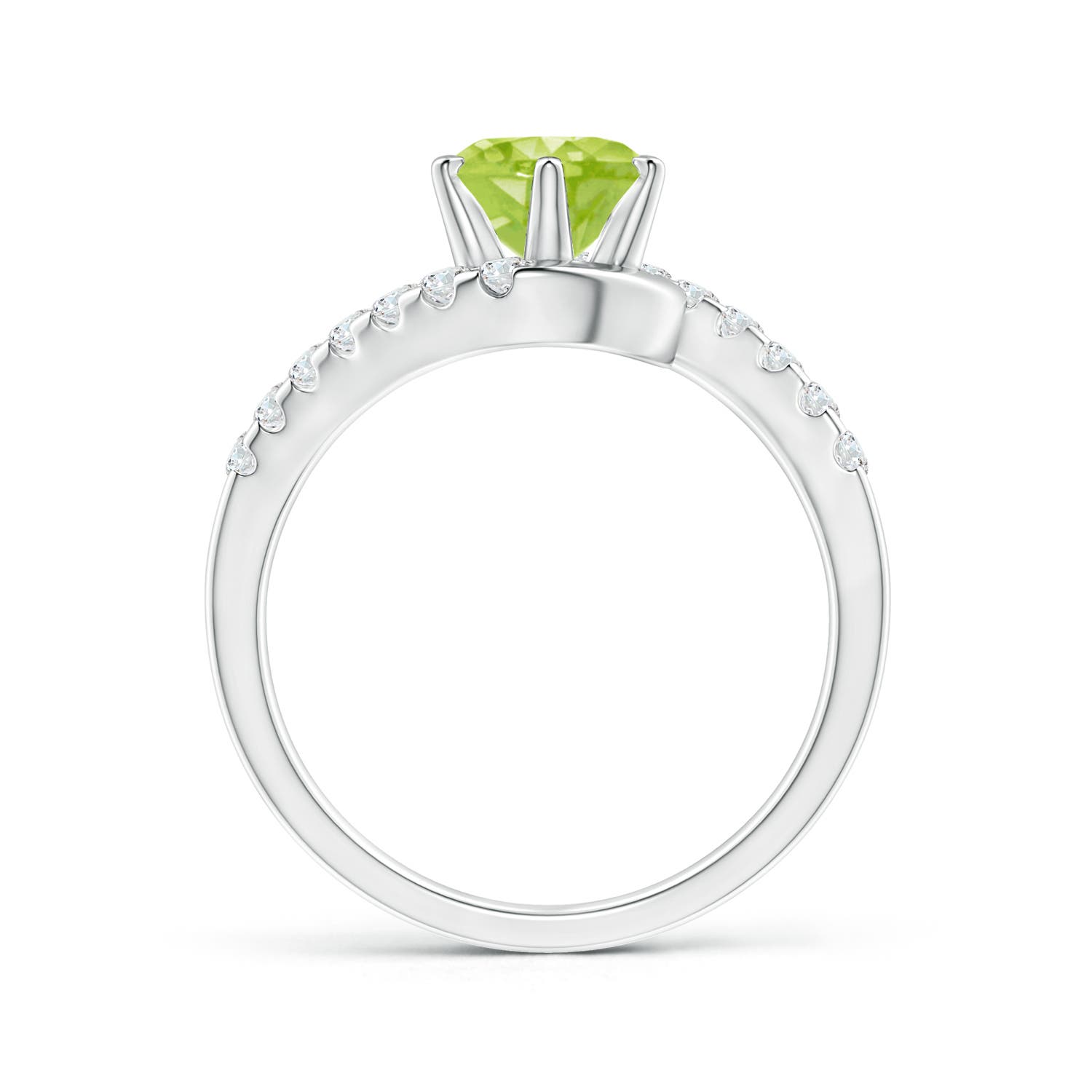 AA - Peridot / 1.75 CT / 14 KT White Gold