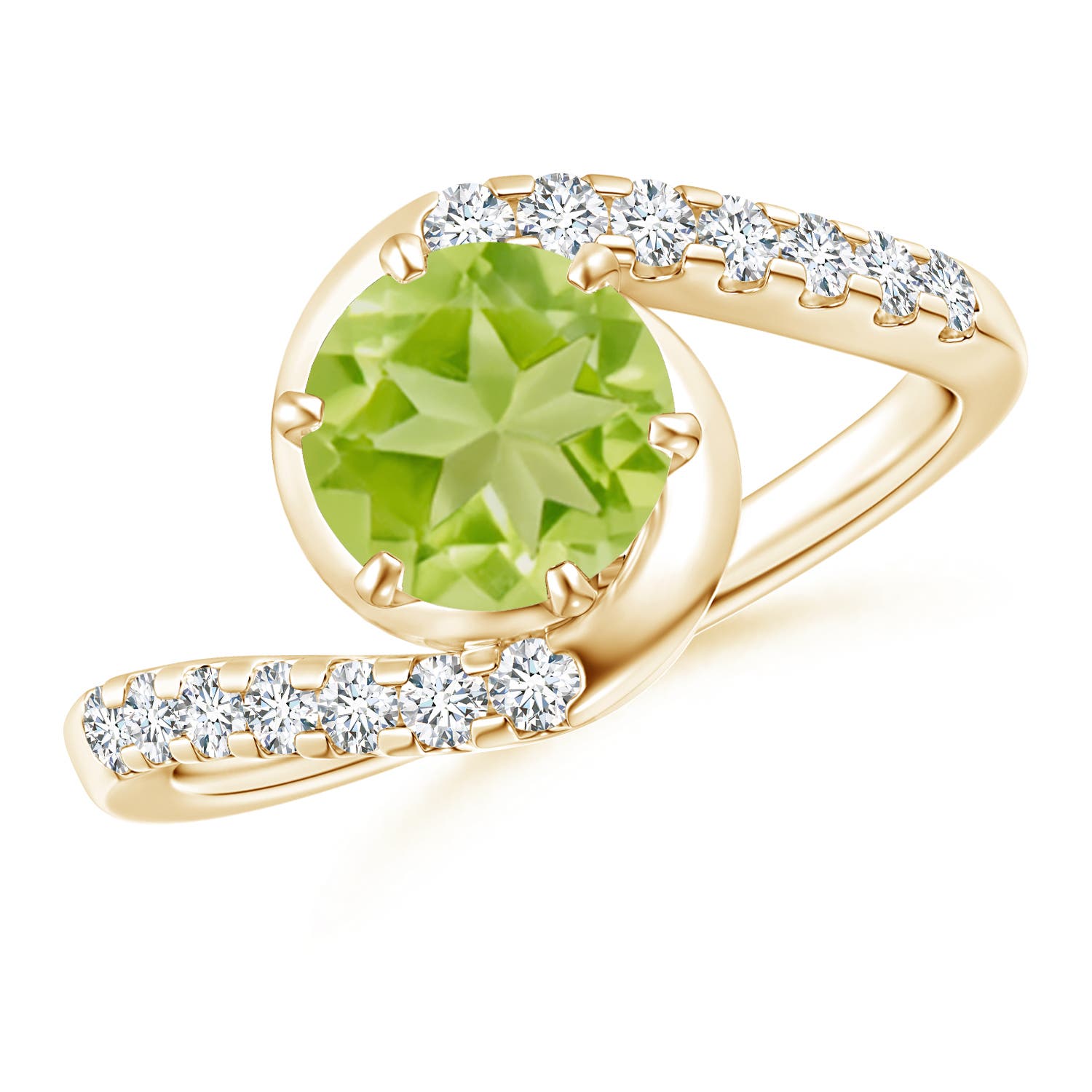 AA - Peridot / 1.75 CT / 14 KT Yellow Gold