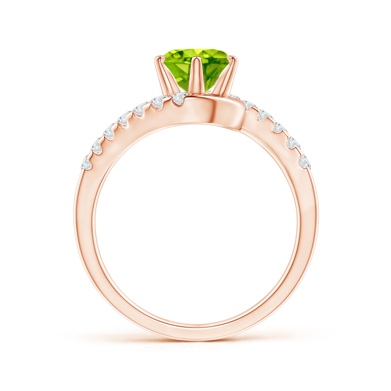 AAA - Peridot / 1.75 CT / 14 KT Rose Gold