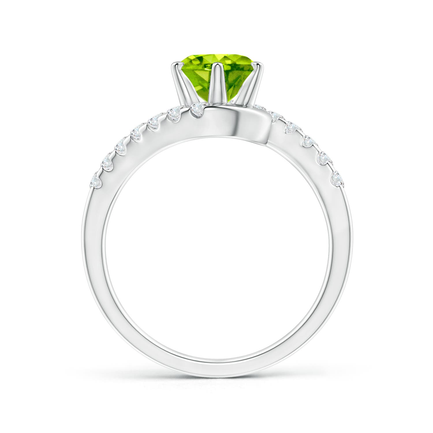 AAA - Peridot / 1.75 CT / 14 KT White Gold