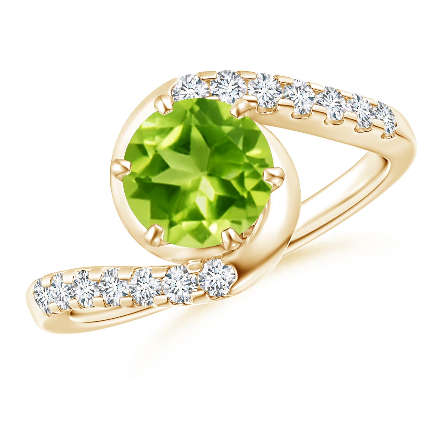 AAA - Peridot / 1.75 CT / 14 KT Yellow Gold