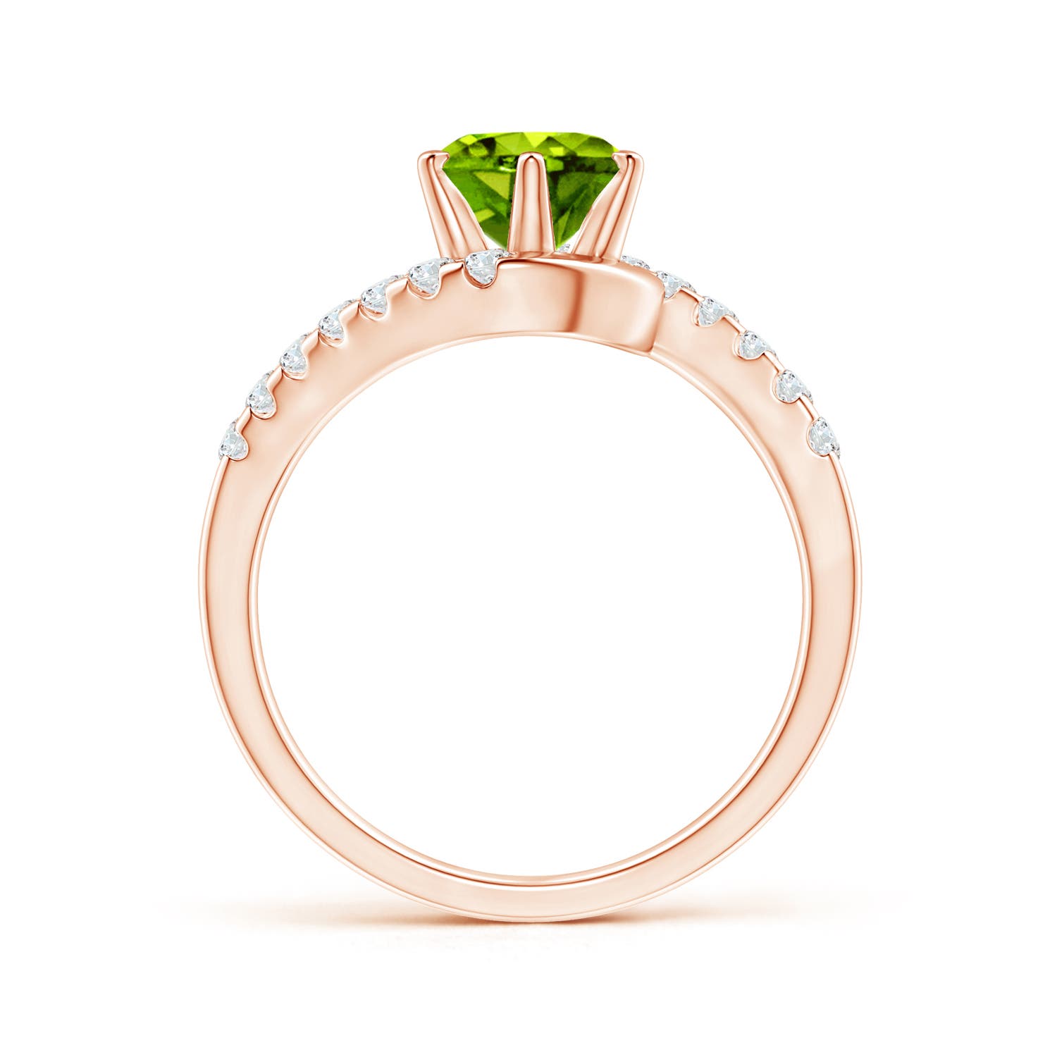 AAAA - Peridot / 1.75 CT / 14 KT Rose Gold