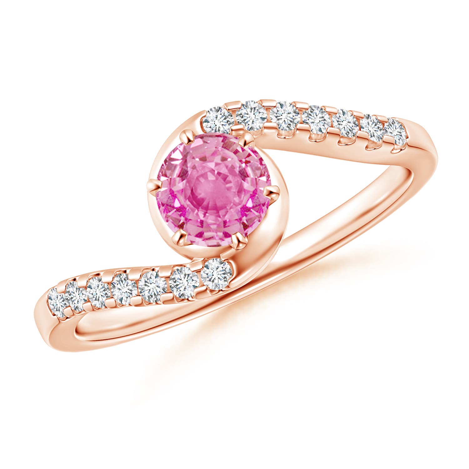 AA - Pink Sapphire / 0.77 CT / 14 KT Rose Gold