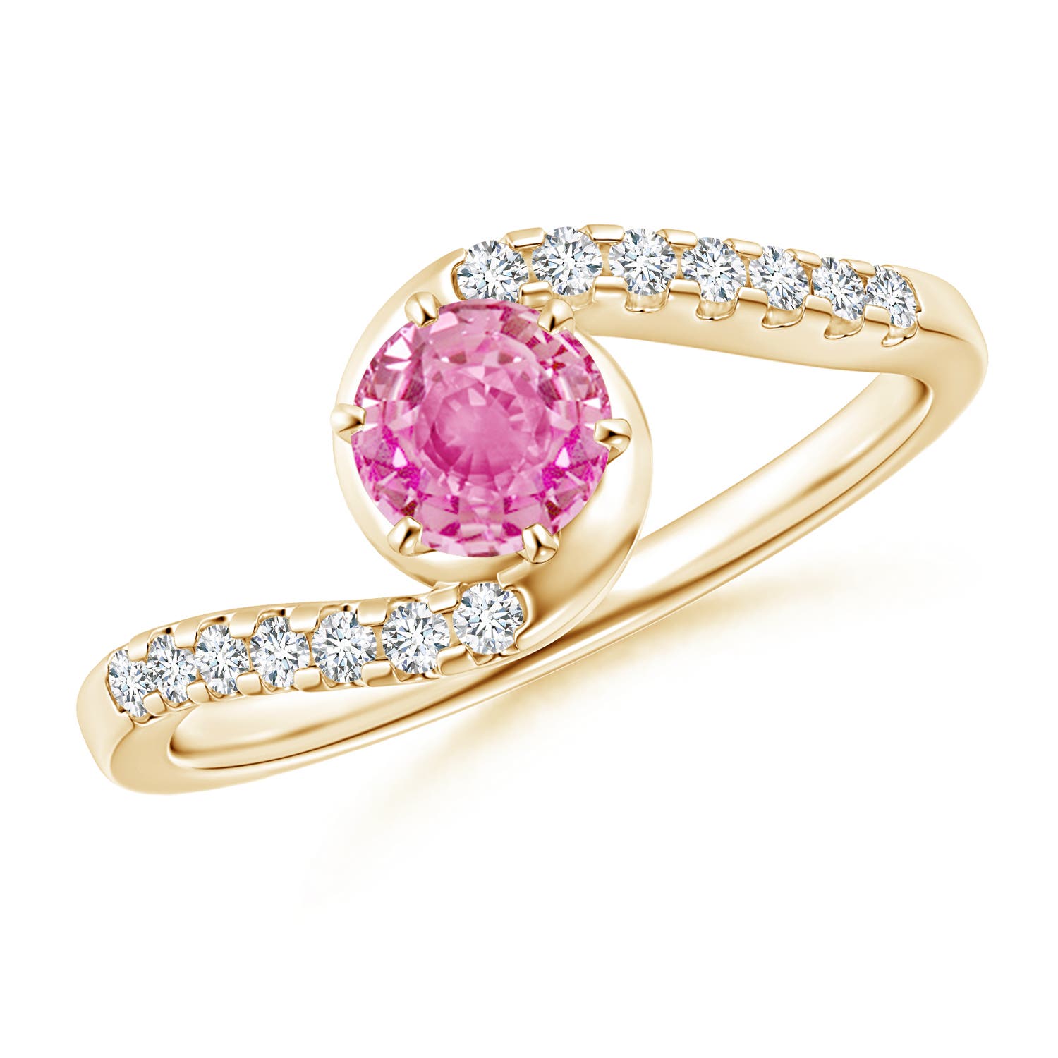 AA - Pink Sapphire / 0.77 CT / 14 KT Yellow Gold