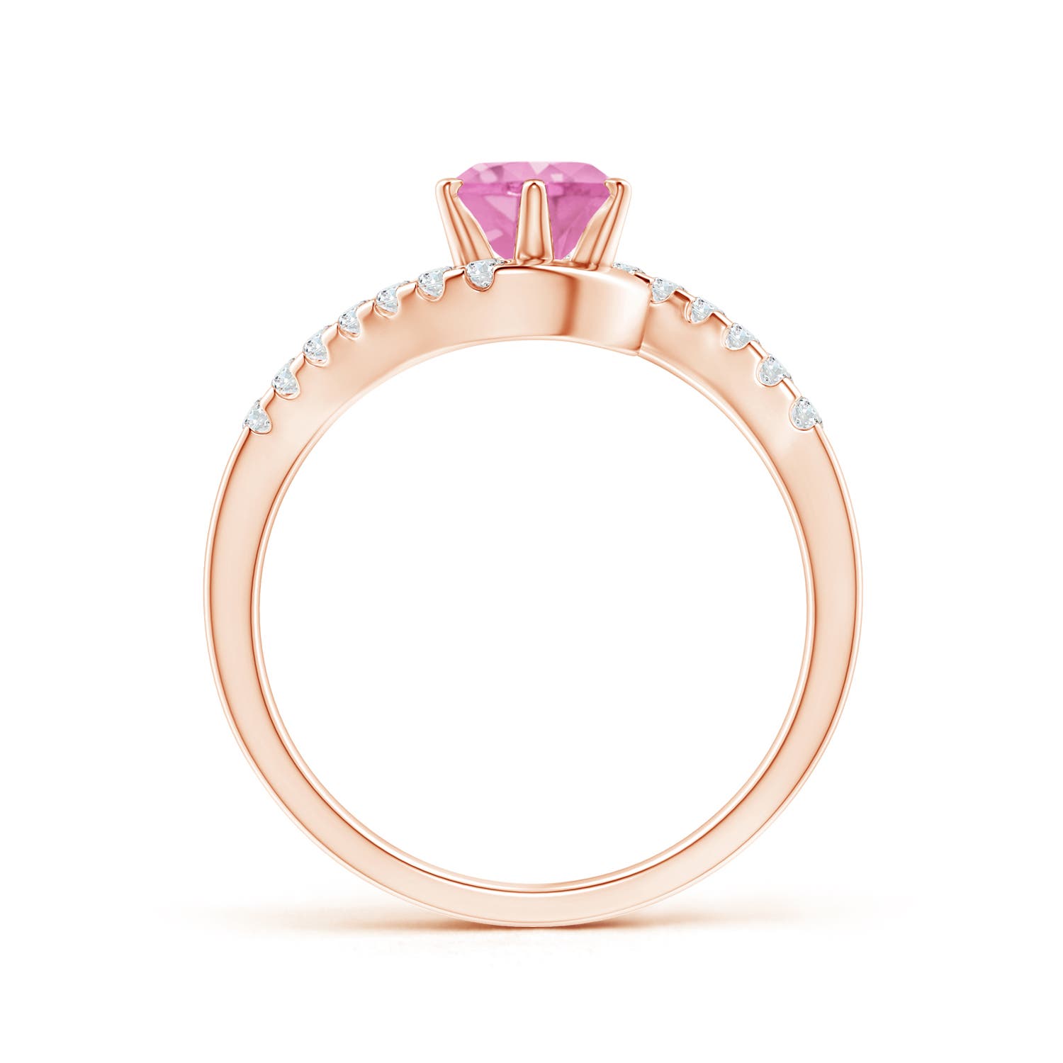 A - Pink Sapphire / 1.2 CT / 14 KT Rose Gold