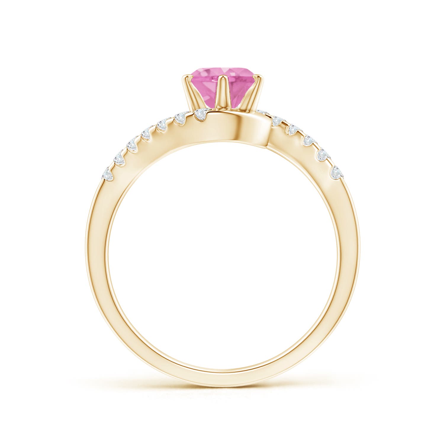 A - Pink Sapphire / 1.2 CT / 14 KT Yellow Gold