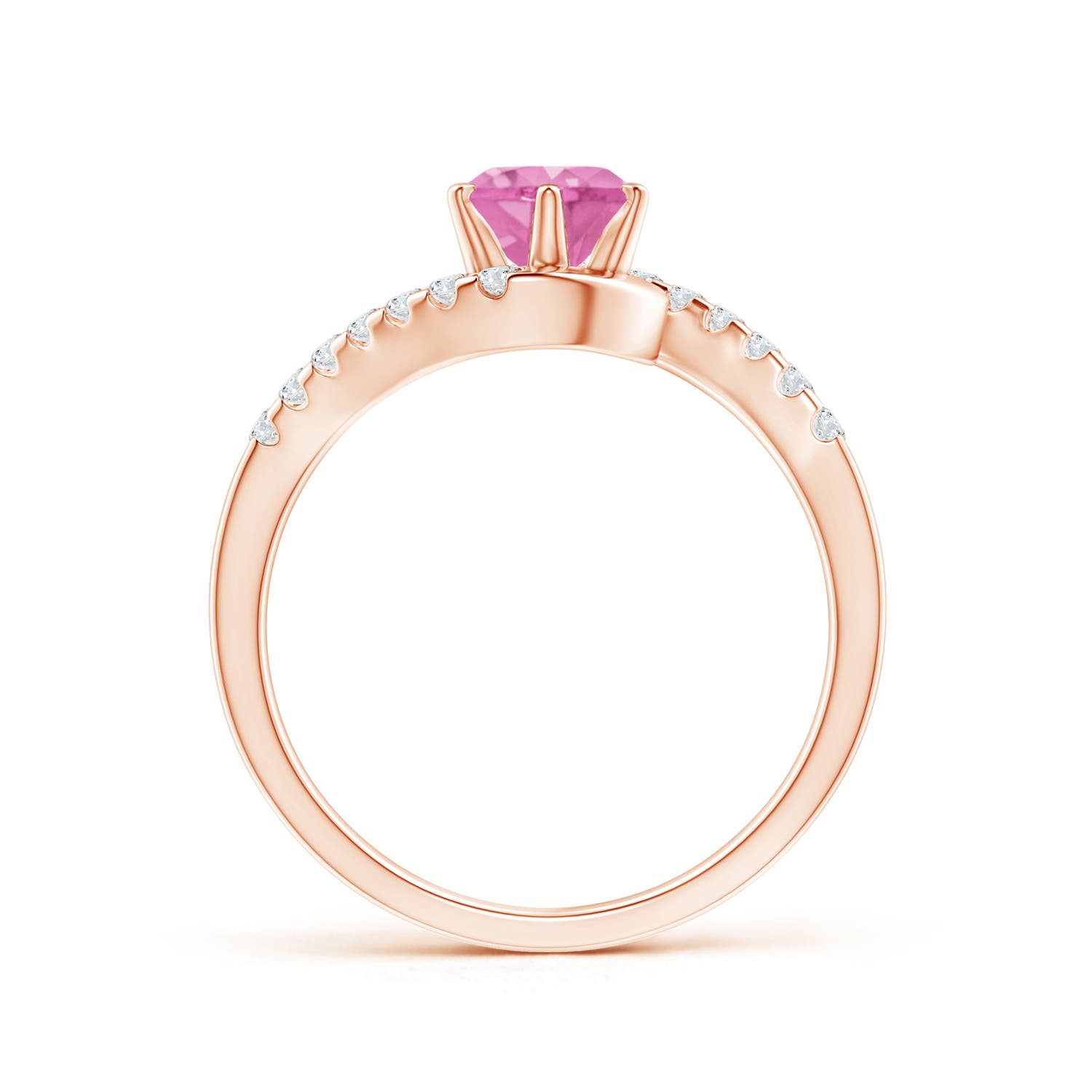 AA - Pink Sapphire / 1.2 CT / 14 KT Rose Gold