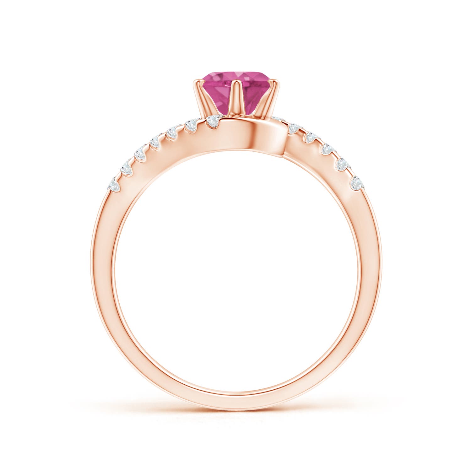 AAAA - Pink Sapphire / 1.2 CT / 14 KT Rose Gold