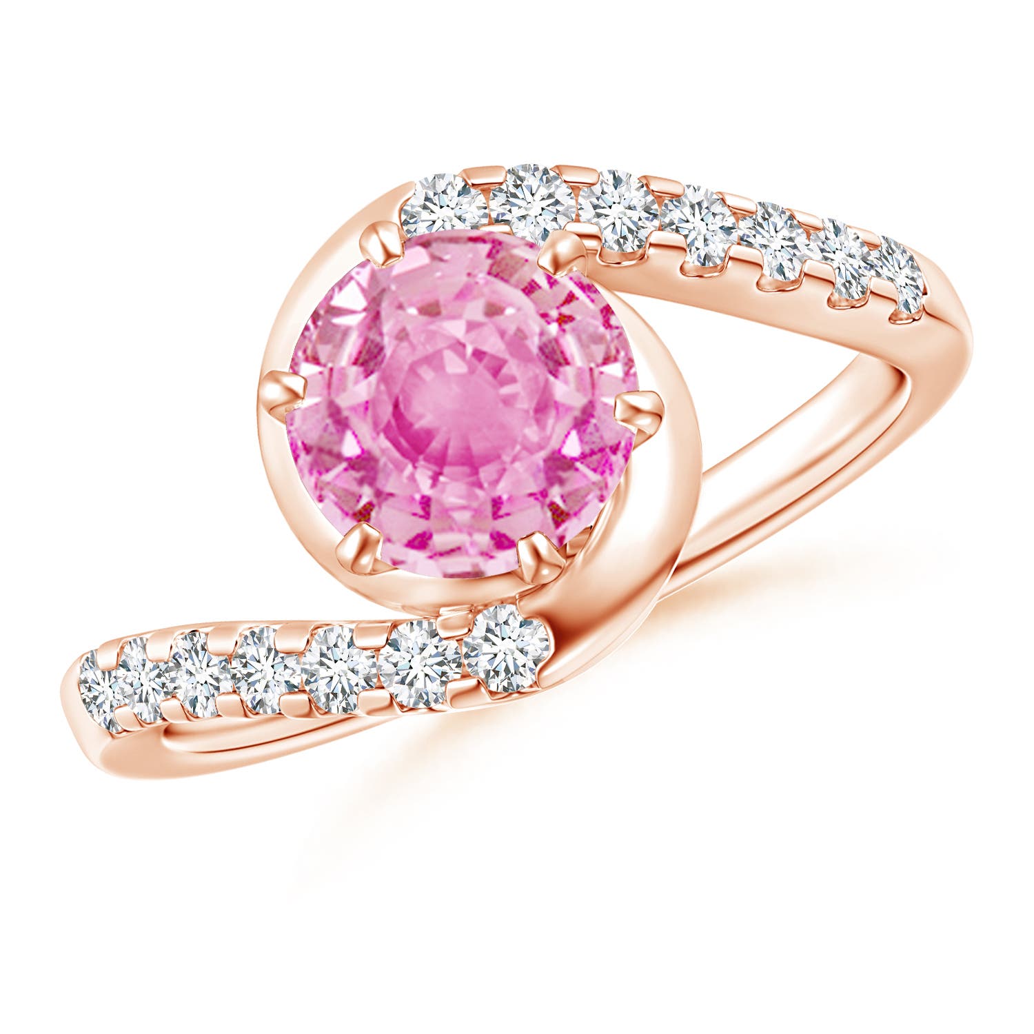 A - Pink Sapphire / 1.95 CT / 14 KT Rose Gold