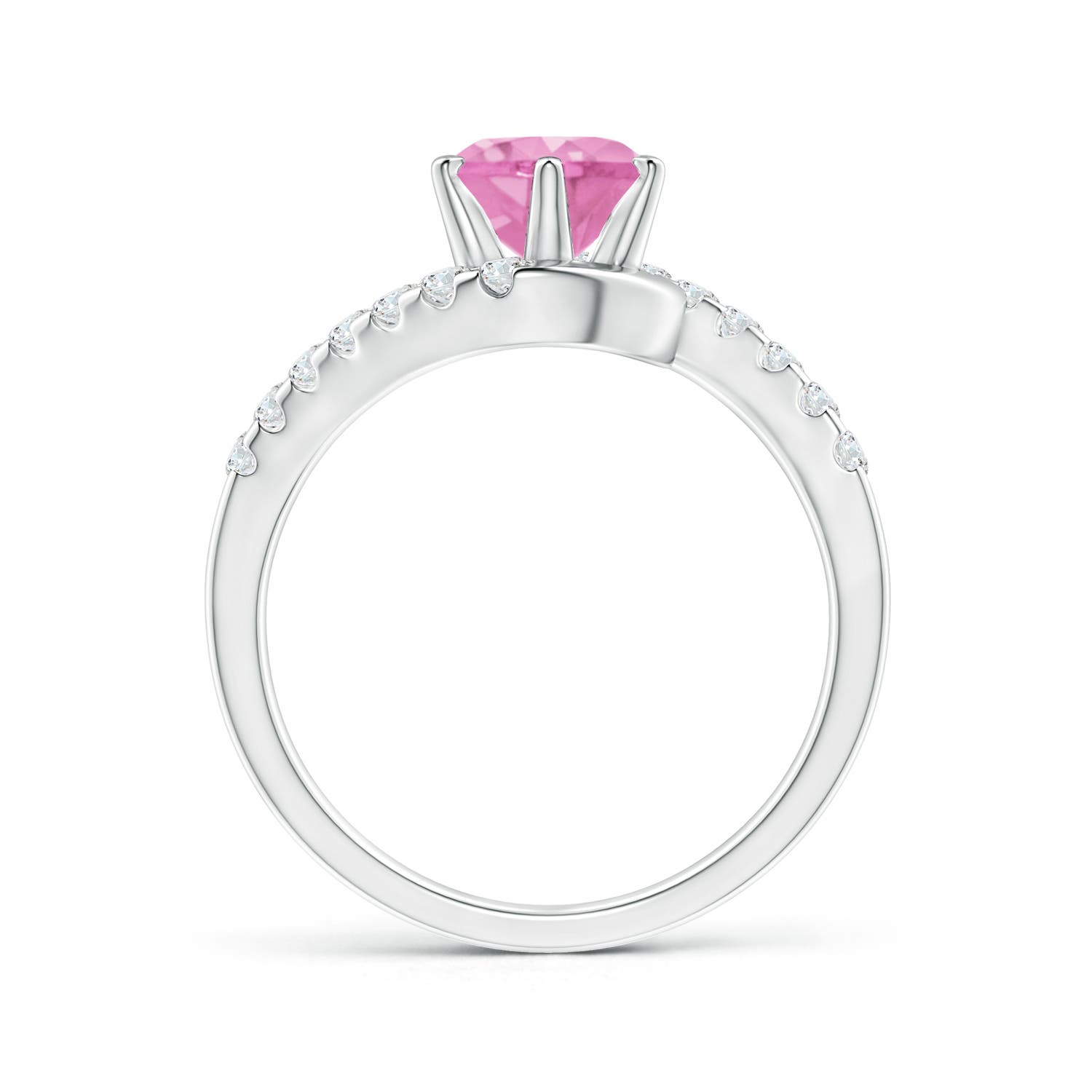 A - Pink Sapphire / 1.95 CT / 14 KT White Gold