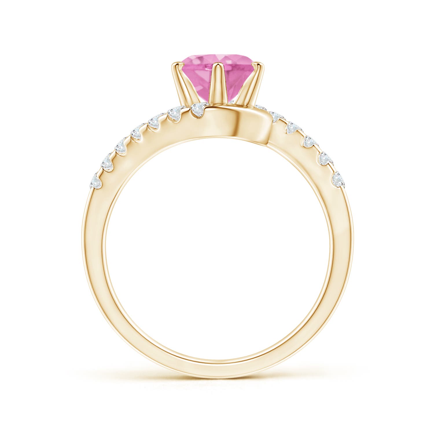 A - Pink Sapphire / 1.95 CT / 14 KT Yellow Gold