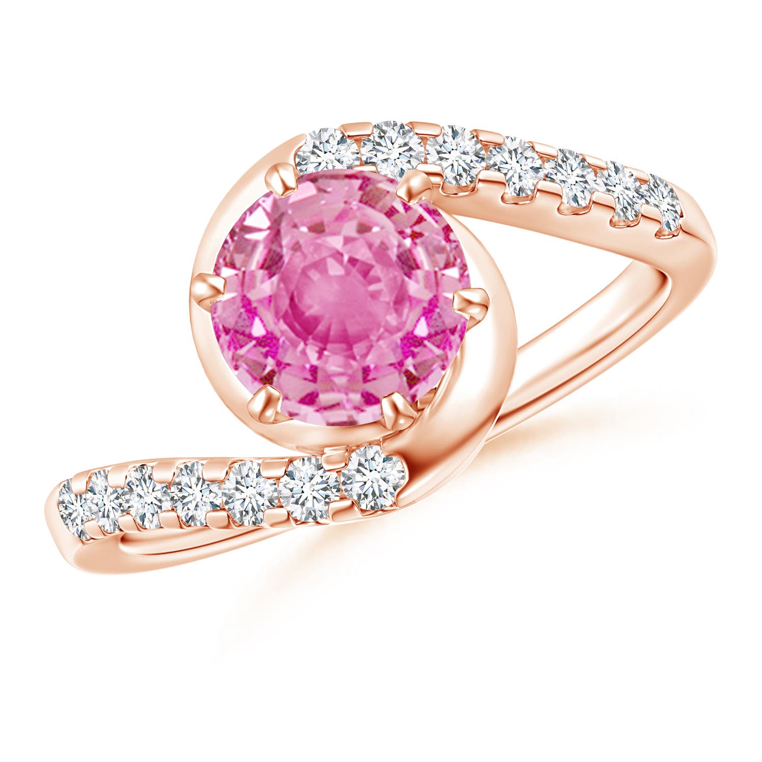 AA - Pink Sapphire / 1.95 CT / 14 KT Rose Gold