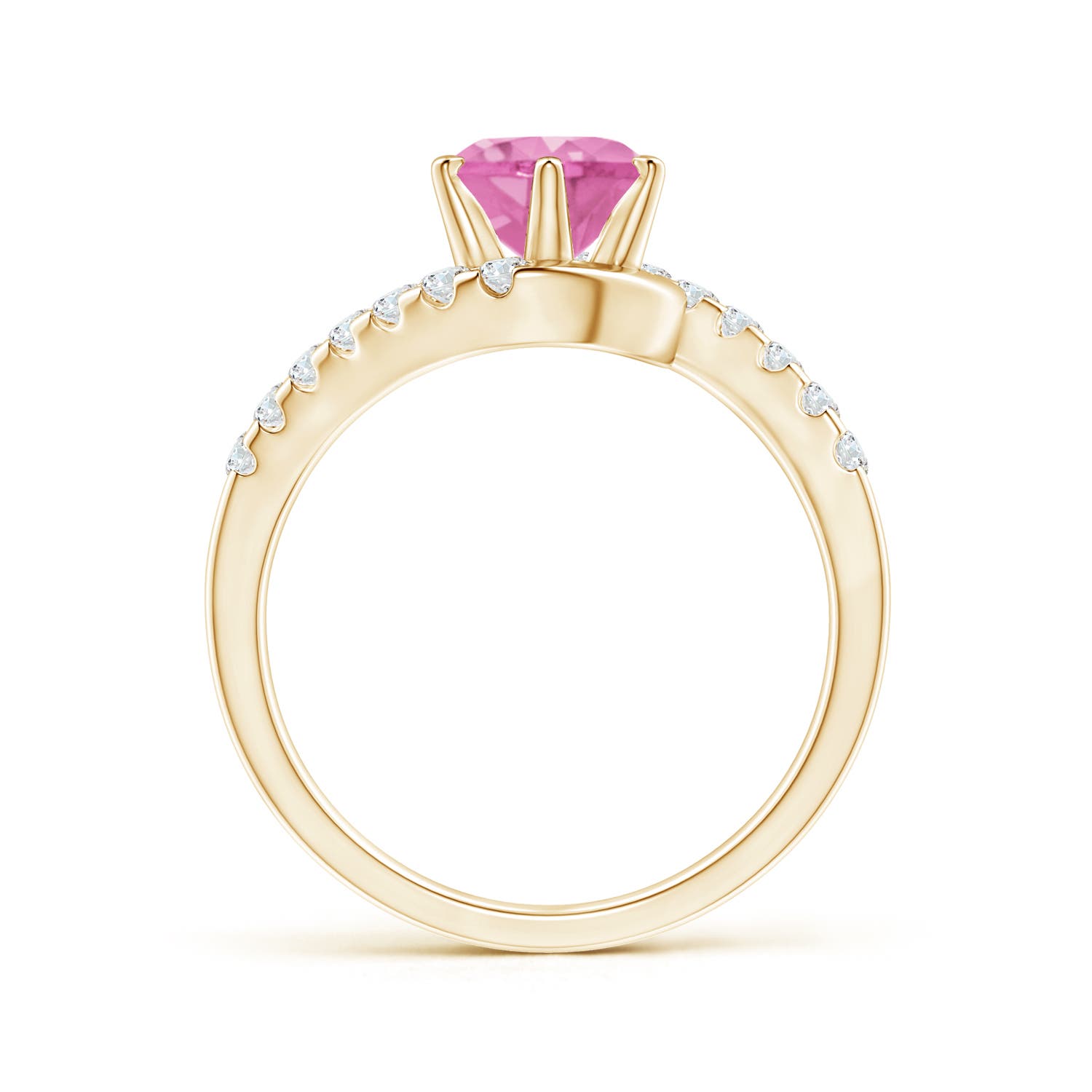 AA - Pink Sapphire / 1.95 CT / 14 KT Yellow Gold