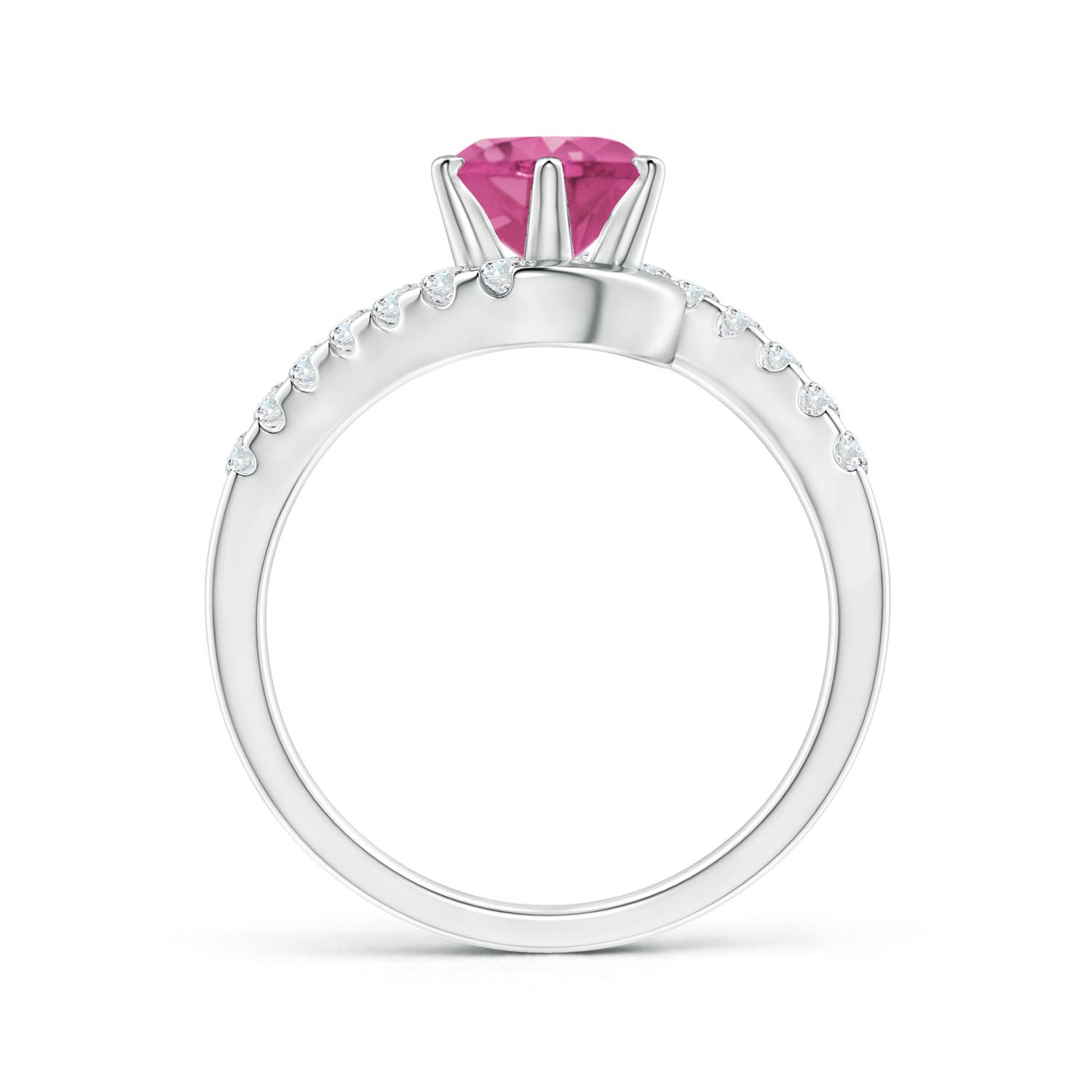 AAAA - Pink Sapphire / 1.95 CT / 14 KT White Gold