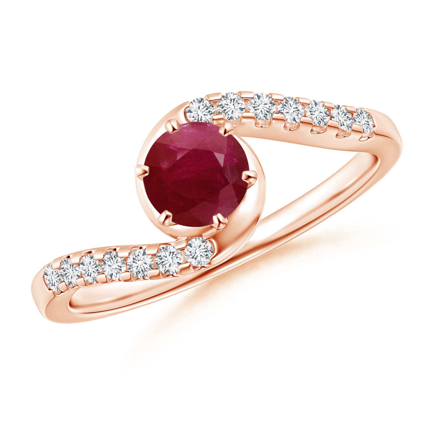 A - Ruby / 0.77 CT / 14 KT Rose Gold