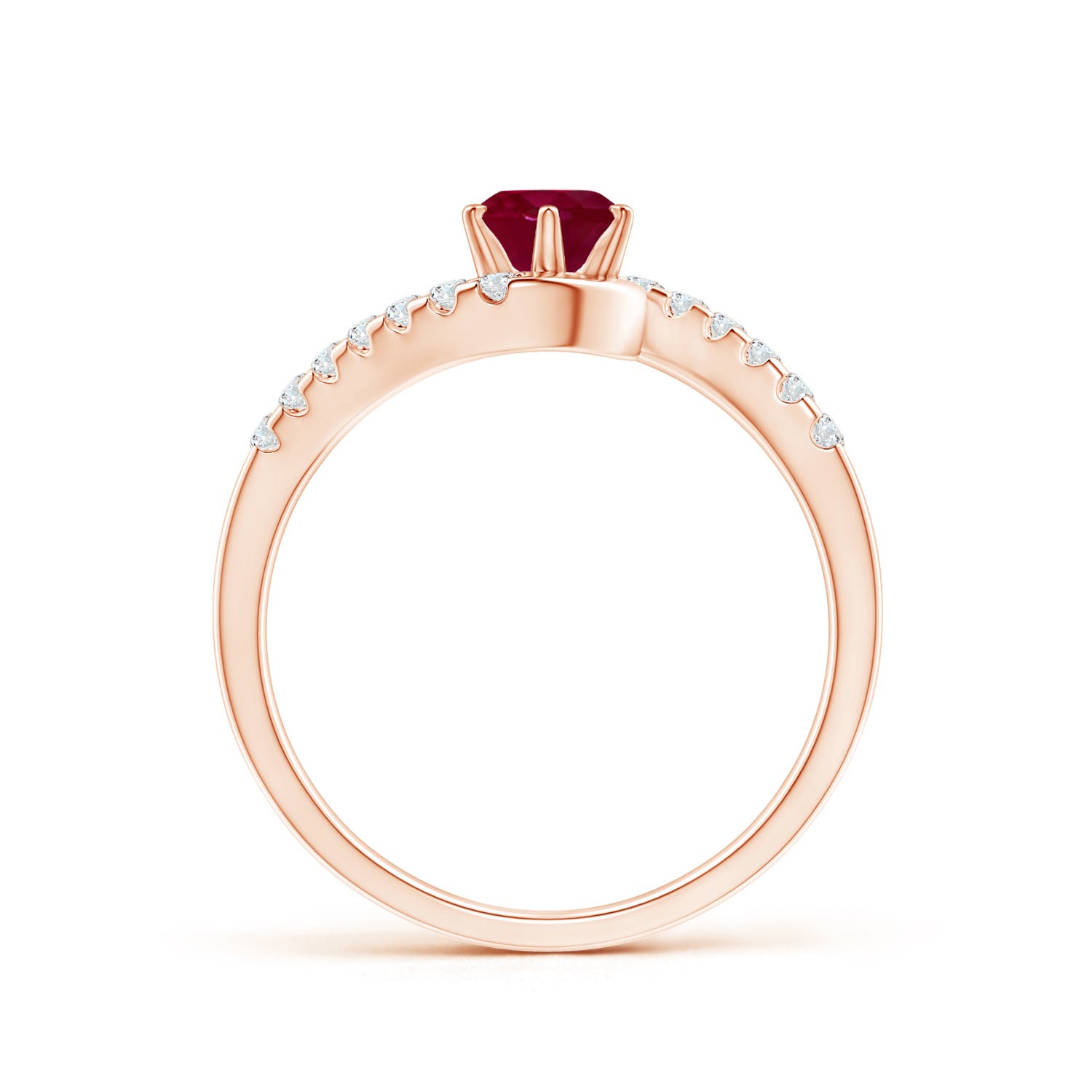 A - Ruby / 0.77 CT / 14 KT Rose Gold