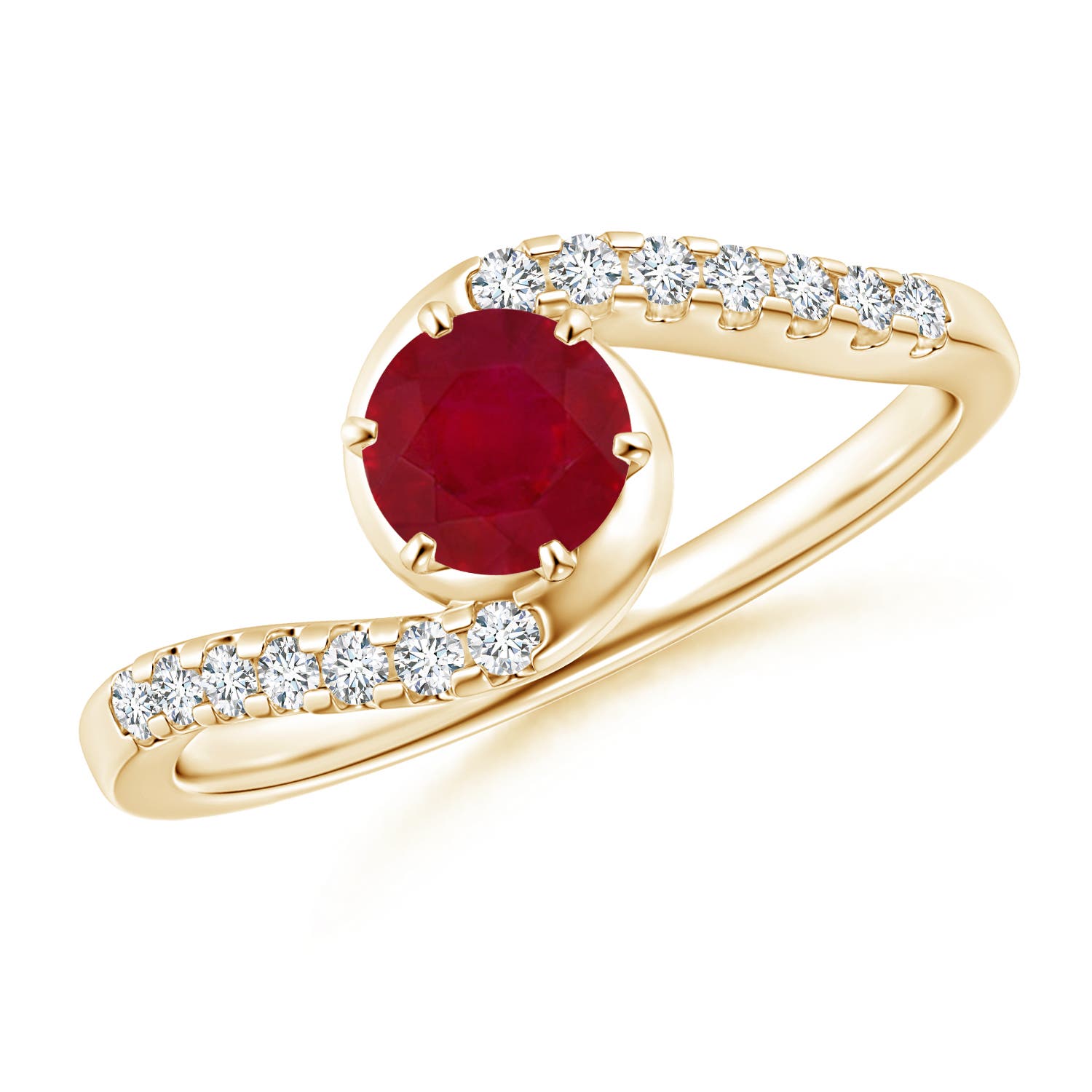 AA - Ruby / 0.77 CT / 14 KT Yellow Gold