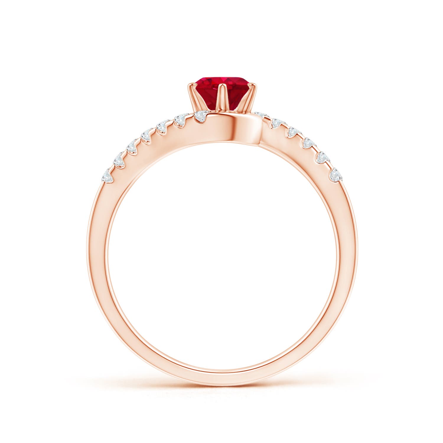 AAA - Ruby / 0.77 CT / 14 KT Rose Gold