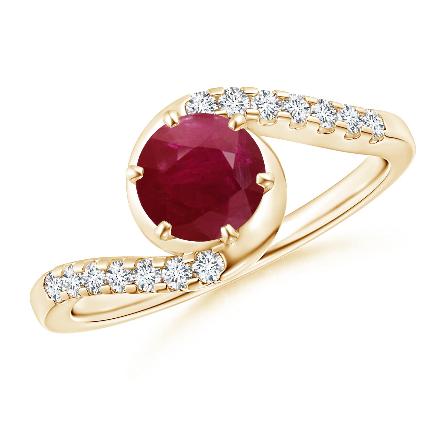 A - Ruby / 1.2 CT / 14 KT Yellow Gold