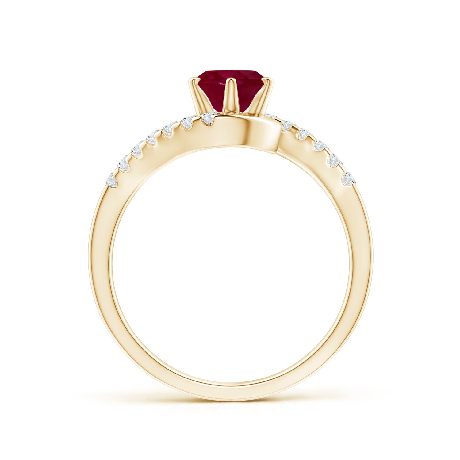 A - Ruby / 1.2 CT / 14 KT Yellow Gold