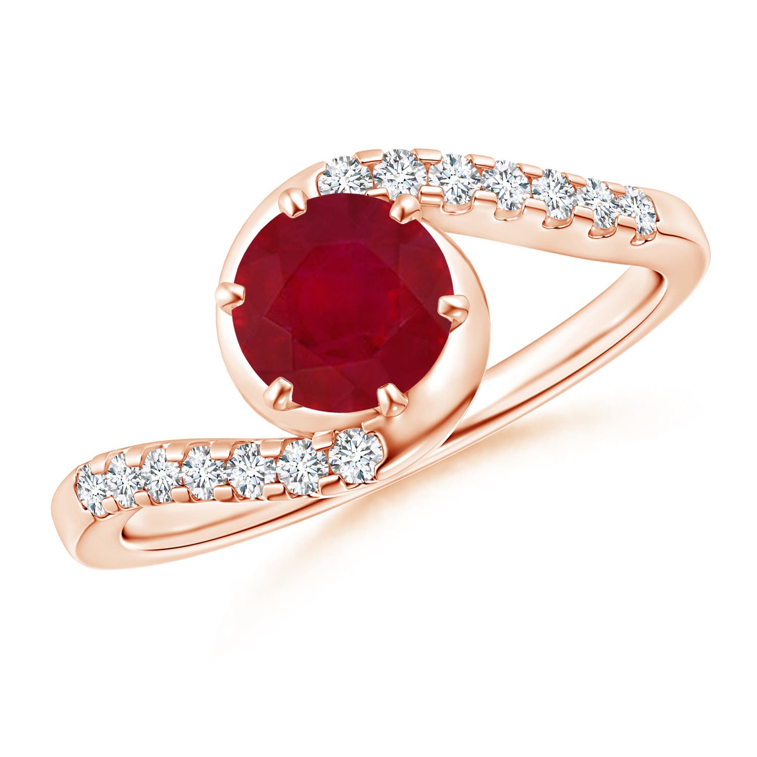 AA - Ruby / 1.2 CT / 14 KT Rose Gold