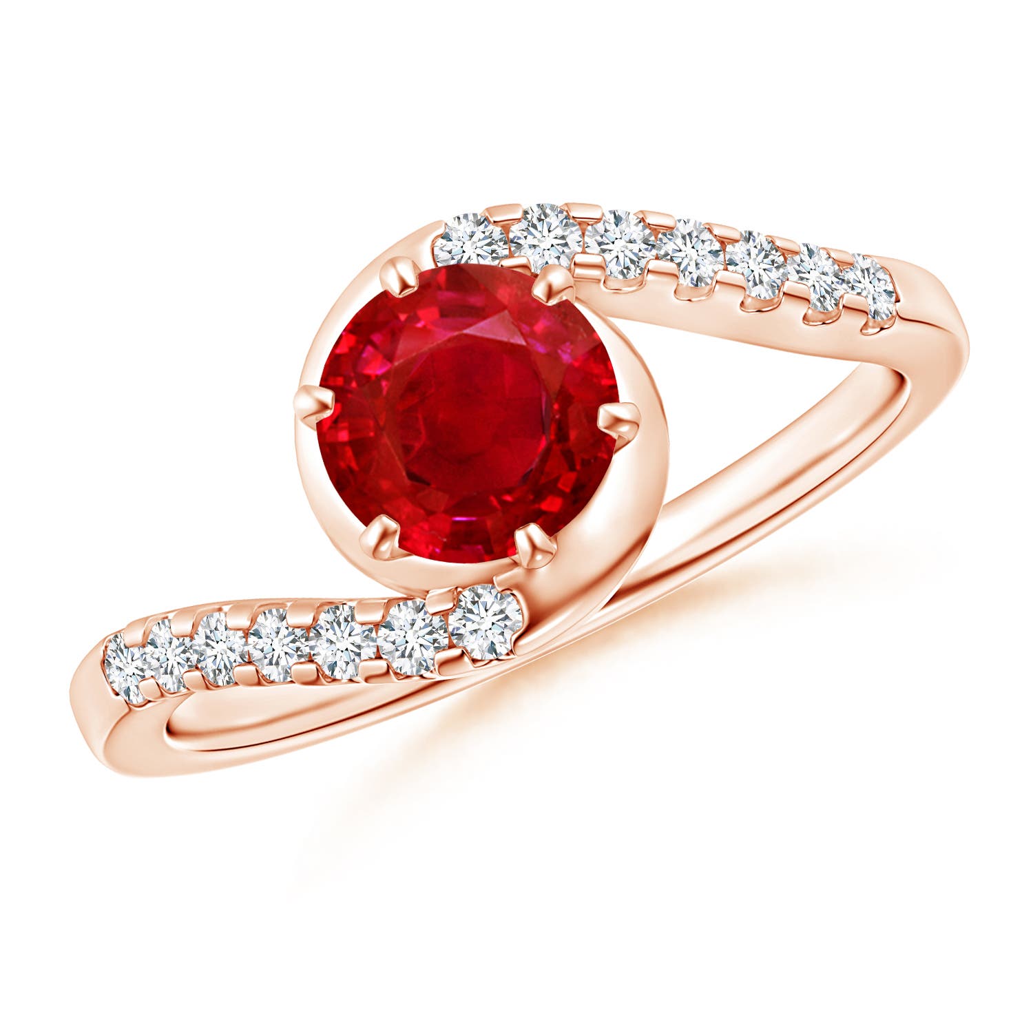 AAA - Ruby / 1.2 CT / 14 KT Rose Gold