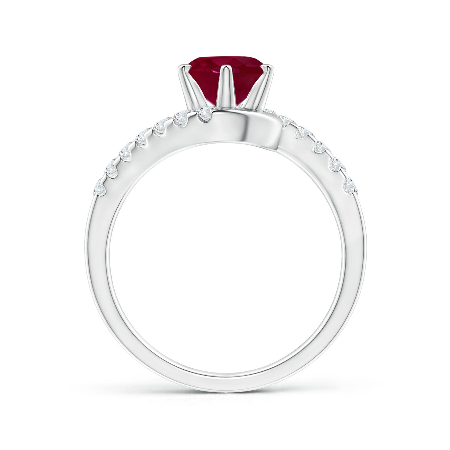 A - Ruby / 1.75 CT / 14 KT White Gold