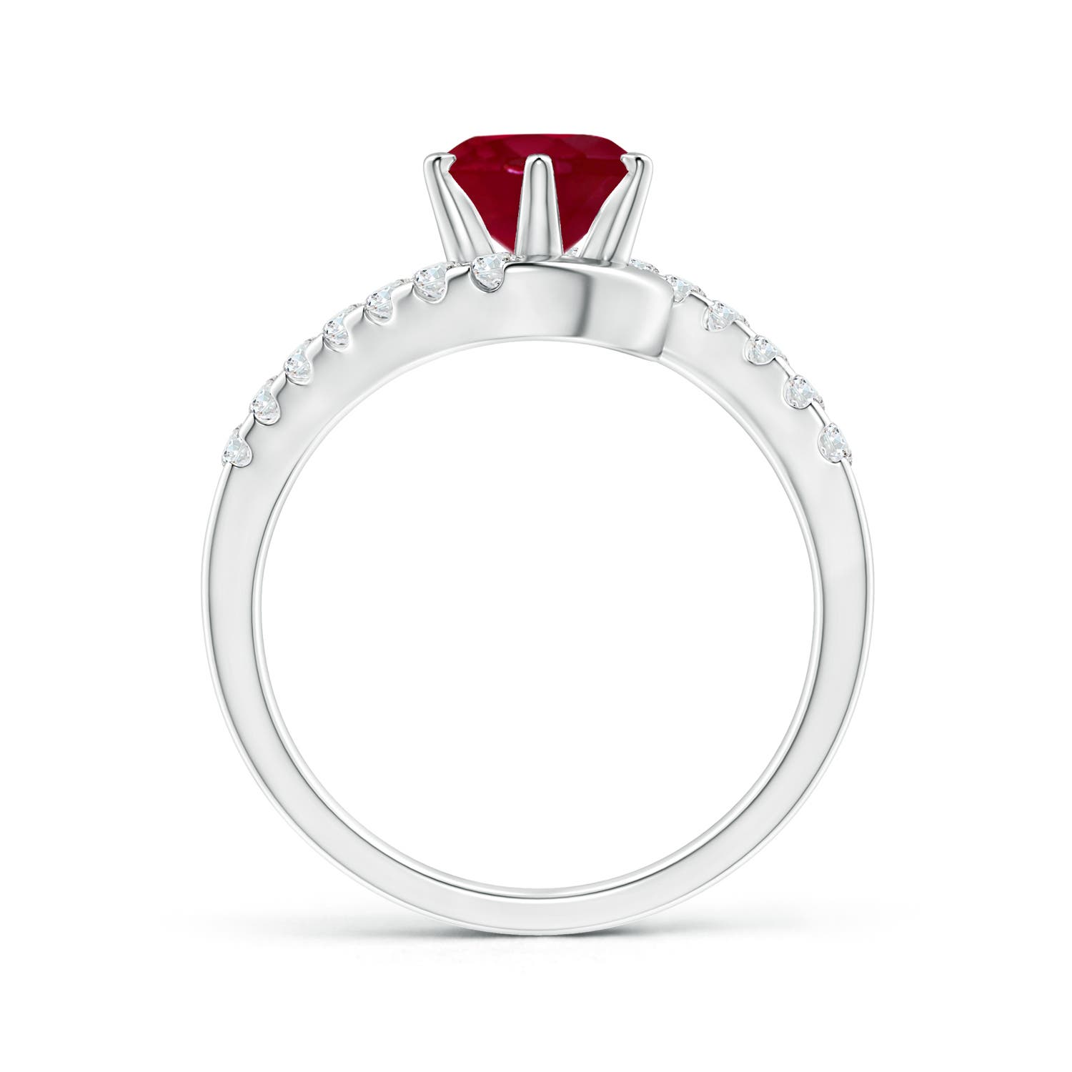 AA - Ruby / 1.75 CT / 14 KT White Gold