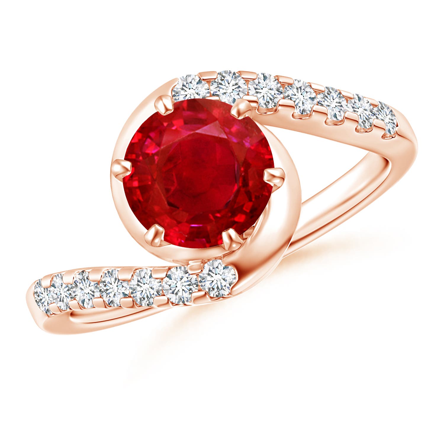 AAA - Ruby / 1.75 CT / 14 KT Rose Gold