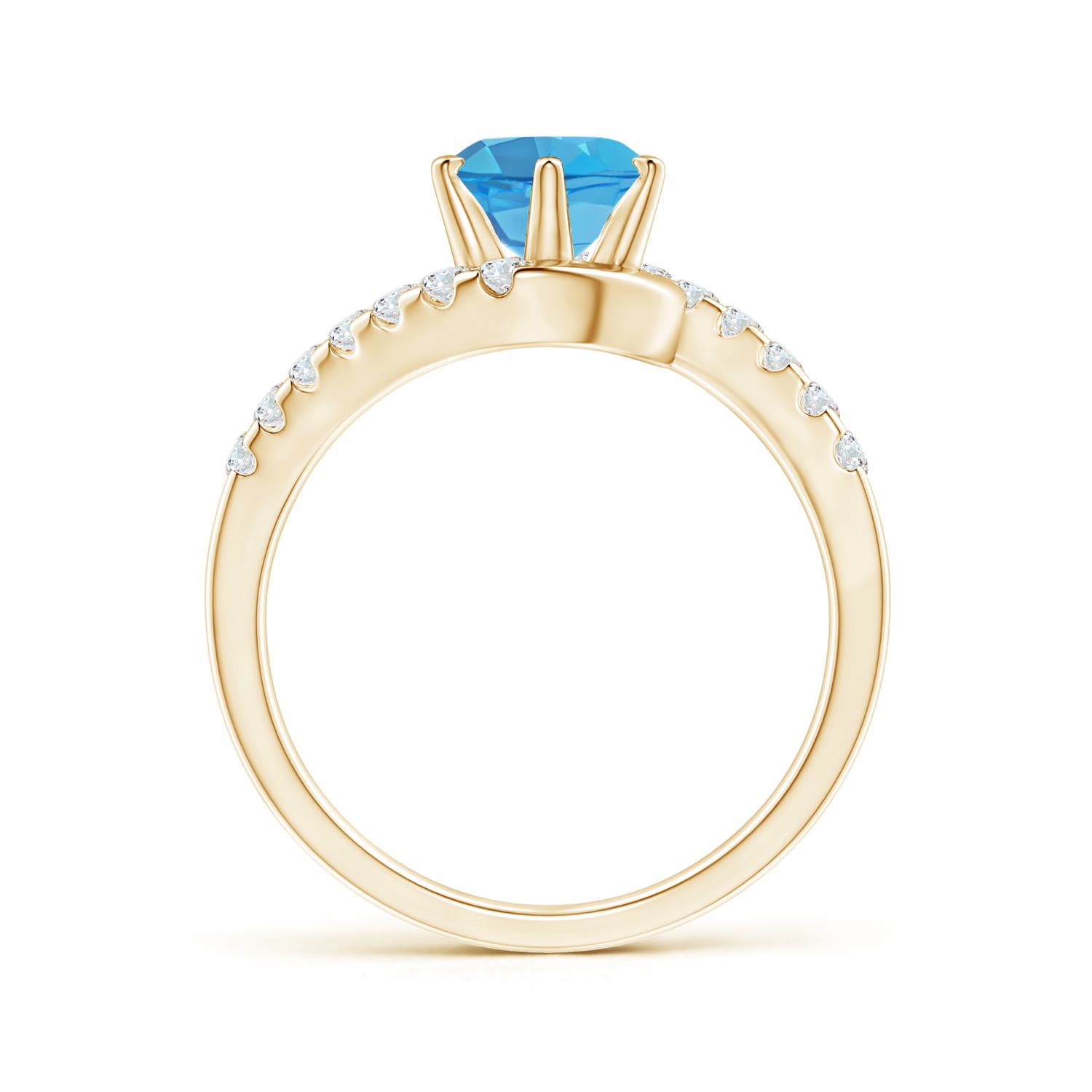 AA - Swiss Blue Topaz / 1.9 CT / 14 KT Yellow Gold