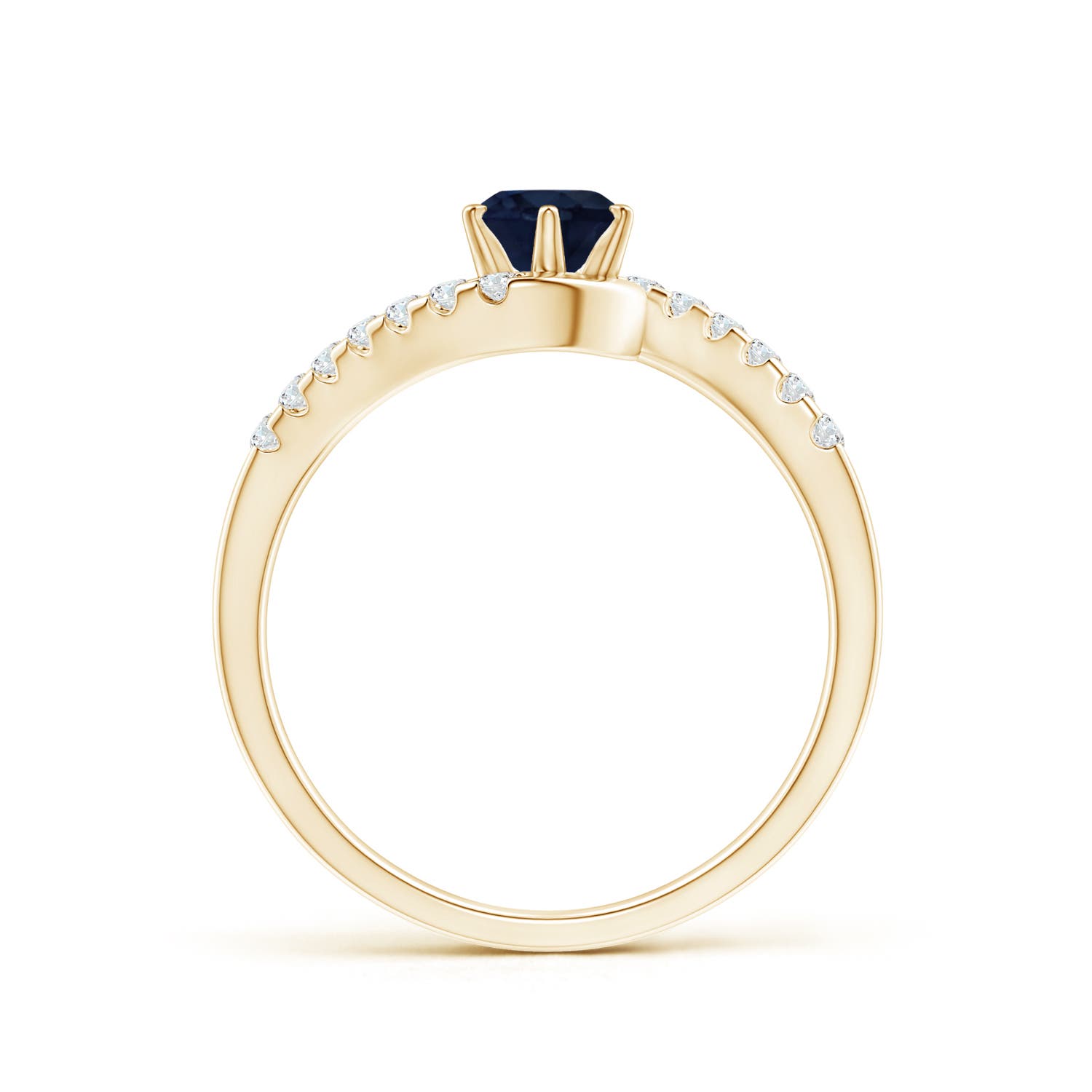 A - Blue Sapphire / 0.77 CT / 14 KT Yellow Gold