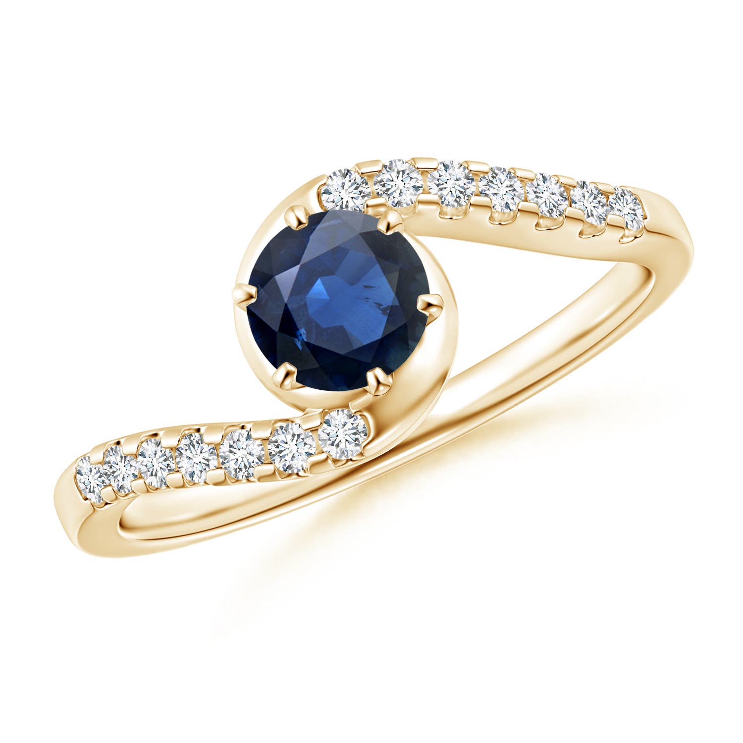 AA - Blue Sapphire / 0.77 CT / 14 KT Yellow Gold