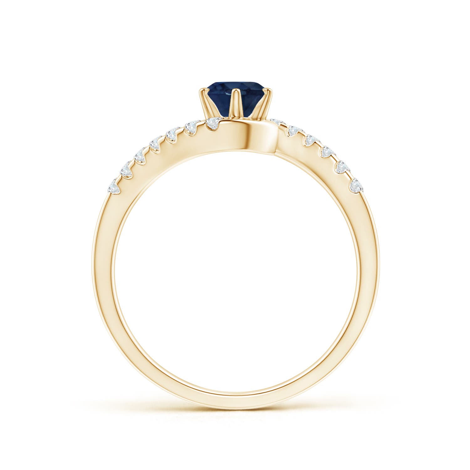 AA - Blue Sapphire / 0.77 CT / 14 KT Yellow Gold