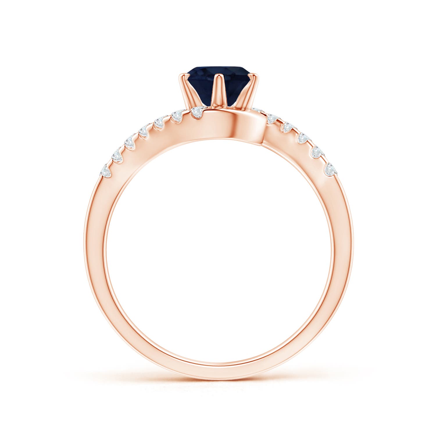 A - Blue Sapphire / 1.2 CT / 14 KT Rose Gold