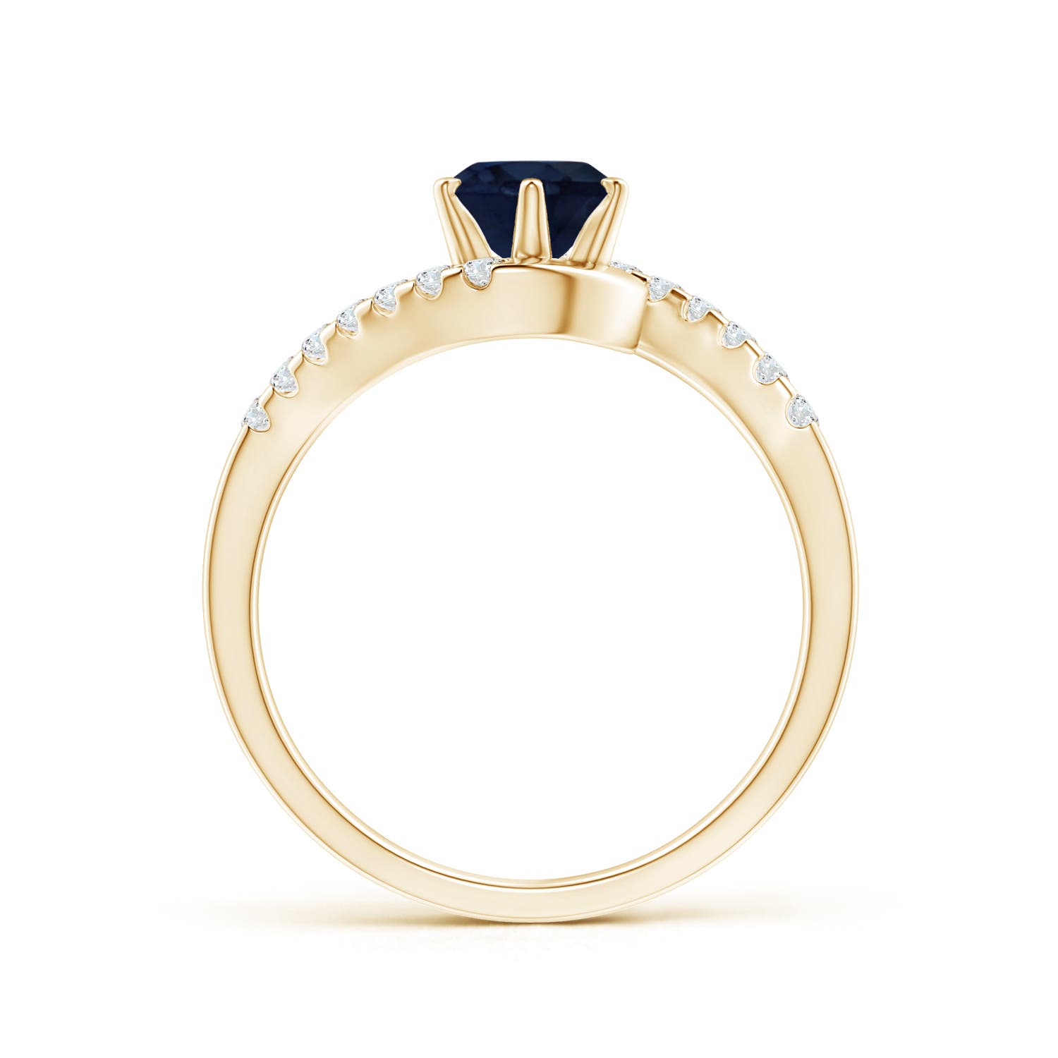 A - Blue Sapphire / 1.2 CT / 14 KT Yellow Gold