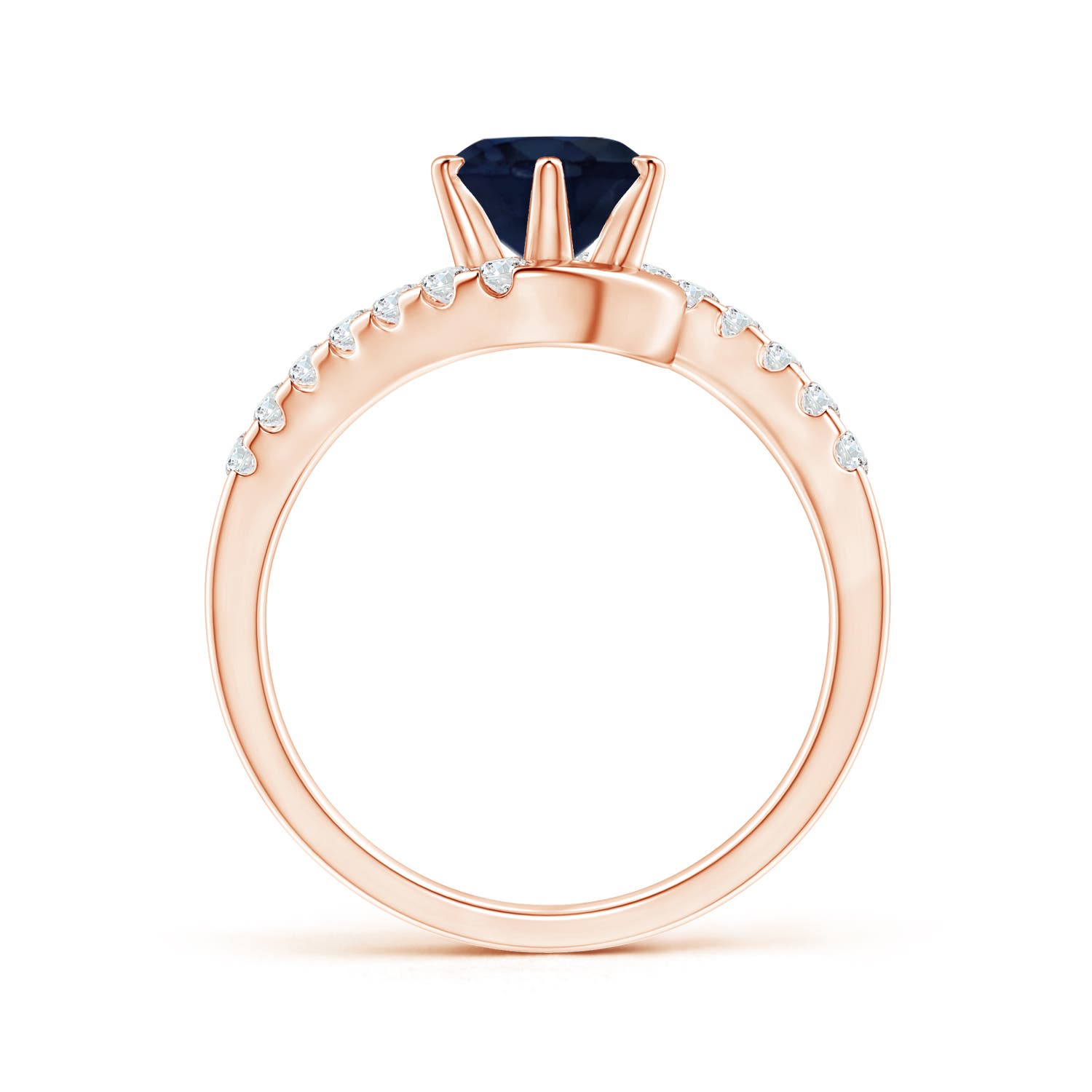 A - Blue Sapphire / 1.95 CT / 14 KT Rose Gold