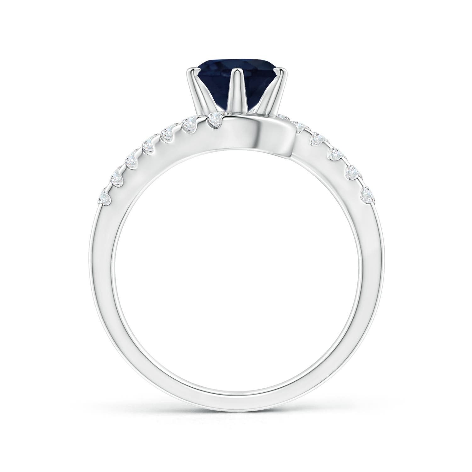 A - Blue Sapphire / 1.95 CT / 14 KT White Gold