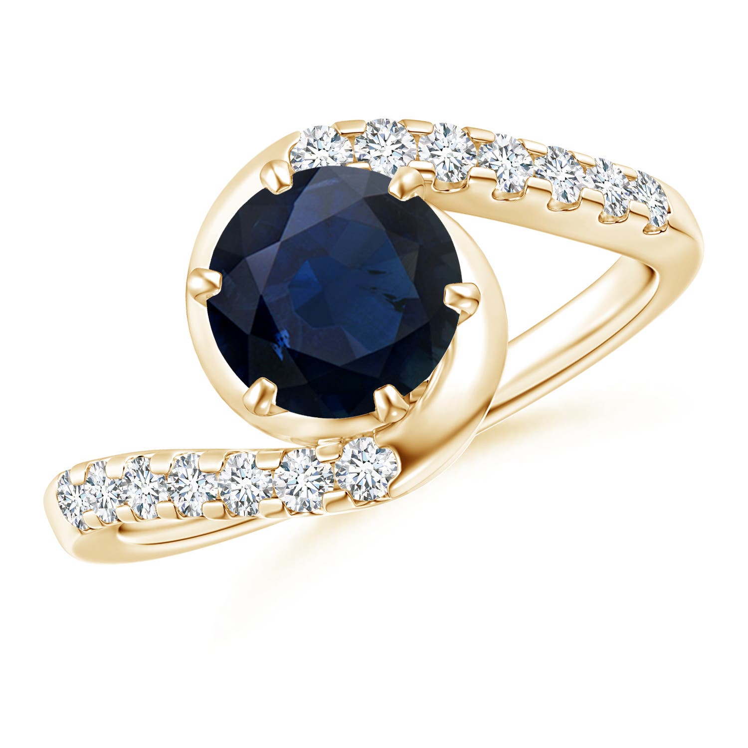 A - Blue Sapphire / 1.95 CT / 14 KT Yellow Gold