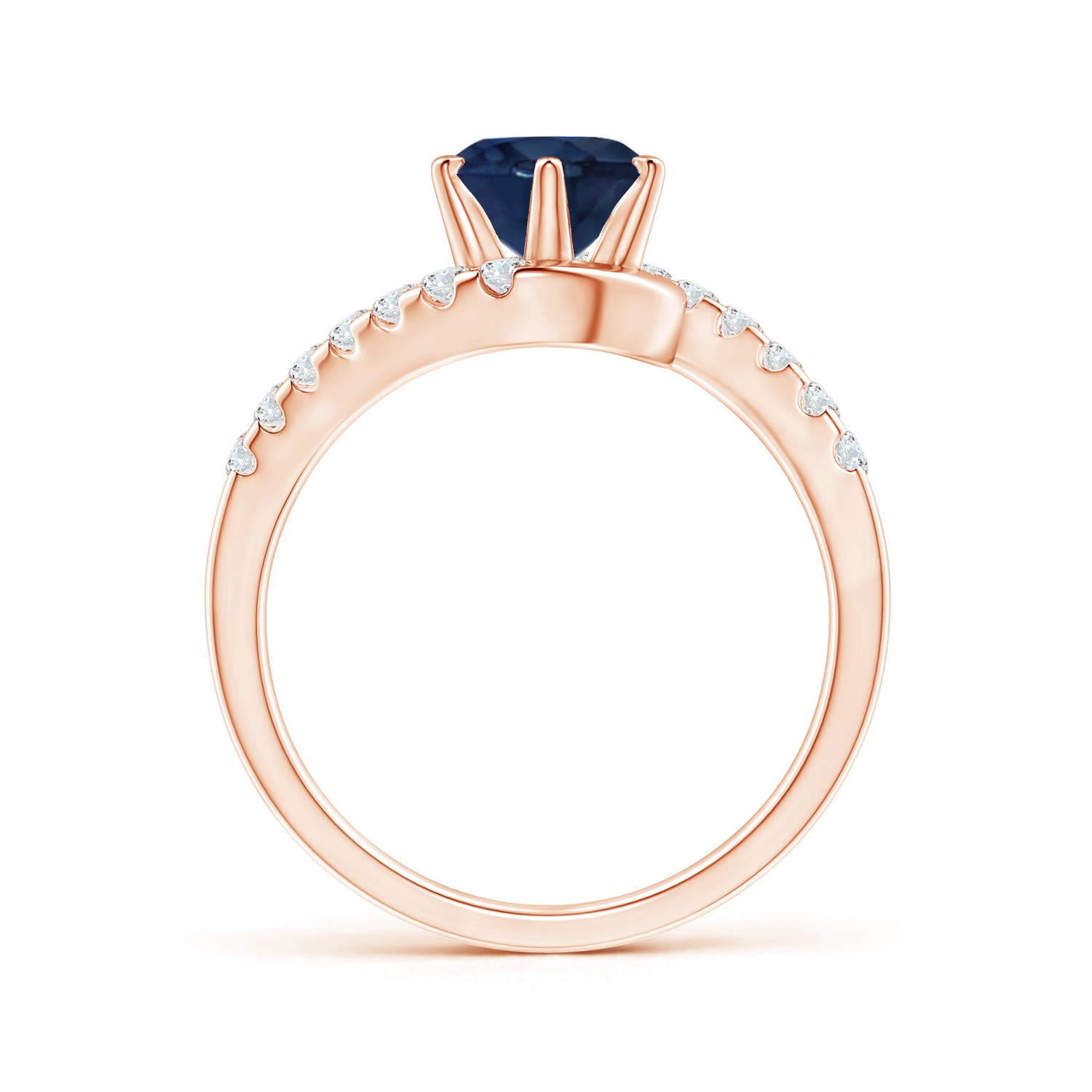 AA - Blue Sapphire / 1.95 CT / 14 KT Rose Gold