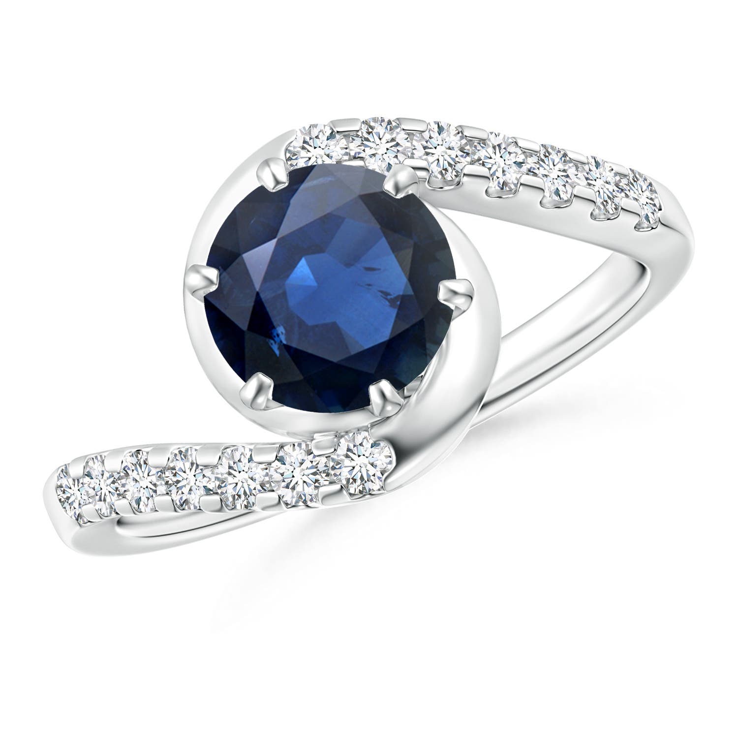 AA - Blue Sapphire / 1.95 CT / 14 KT White Gold