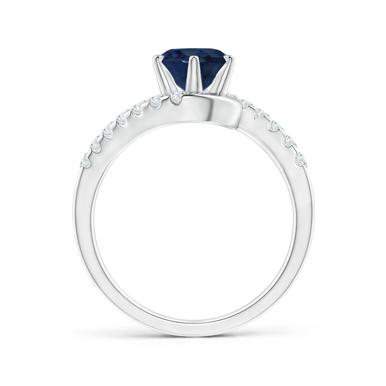 AA - Blue Sapphire / 1.95 CT / 14 KT White Gold