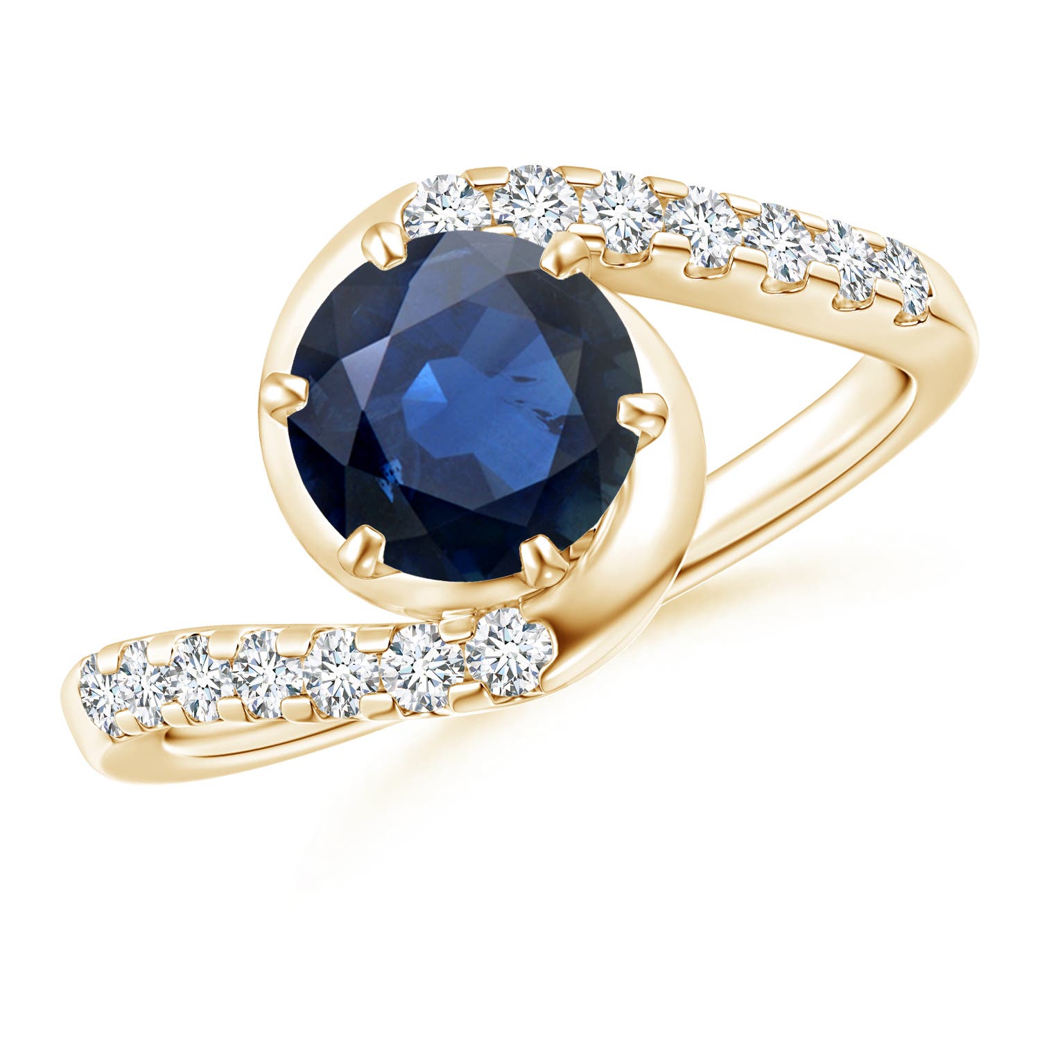 AA - Blue Sapphire / 1.95 CT / 14 KT Yellow Gold